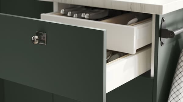 HAVSTORP marron beige facade tiroir