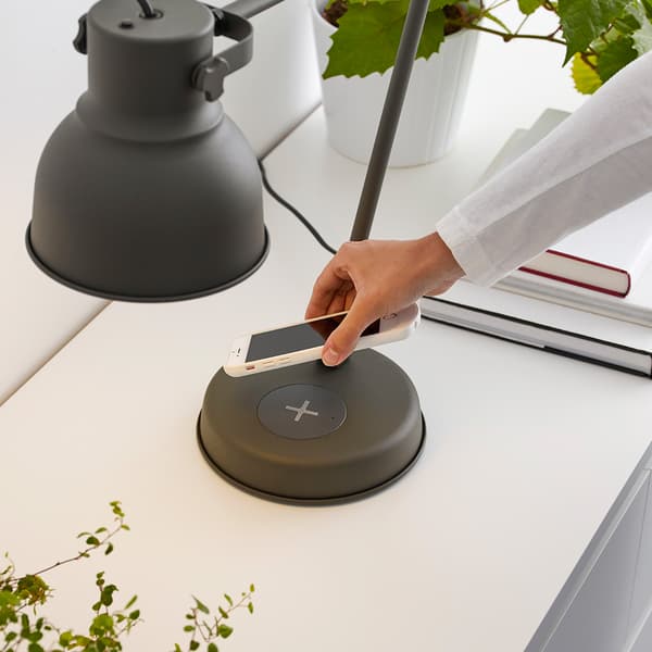 HEKTAR Arbeitsleuchte mit Ladefunktion, dunkelgrau