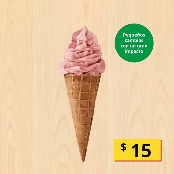 Helado de fresa
$15
Sin lácteos