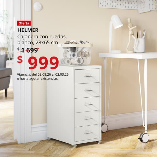 HELMER_cajonera con ruedas, en una oficina 