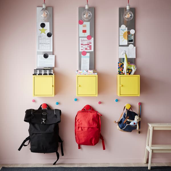 Help the kids get ready for school with a bag packing and unpacking station.