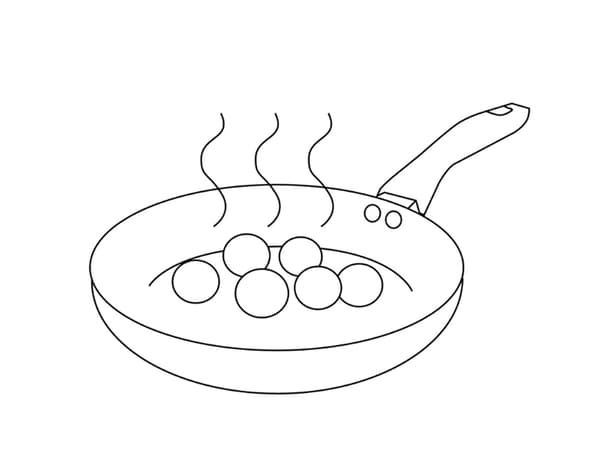 Helpot lihapyörykät ruskistetaan nopeasti paistinpannulla ja paistetaan sitten kypsiksi uunissa.