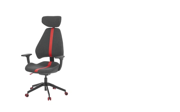 Herní židle, Gunnared černá/šedá