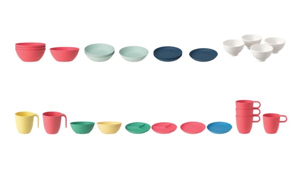 HEROISK and TALRIKA plates, bowls, and mugs 