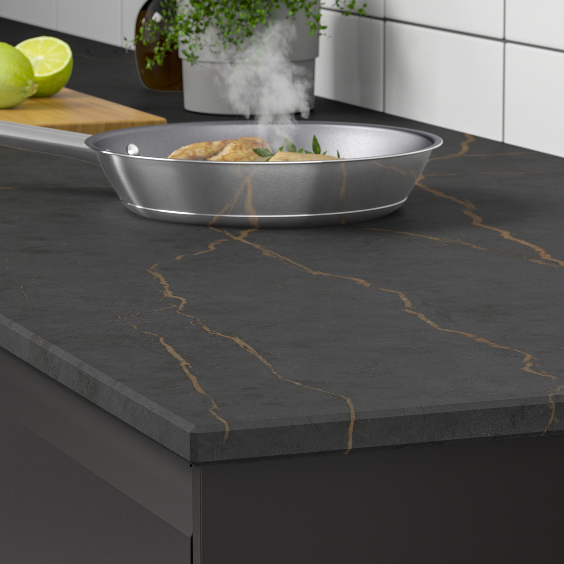 high pressure worktop porcelain black