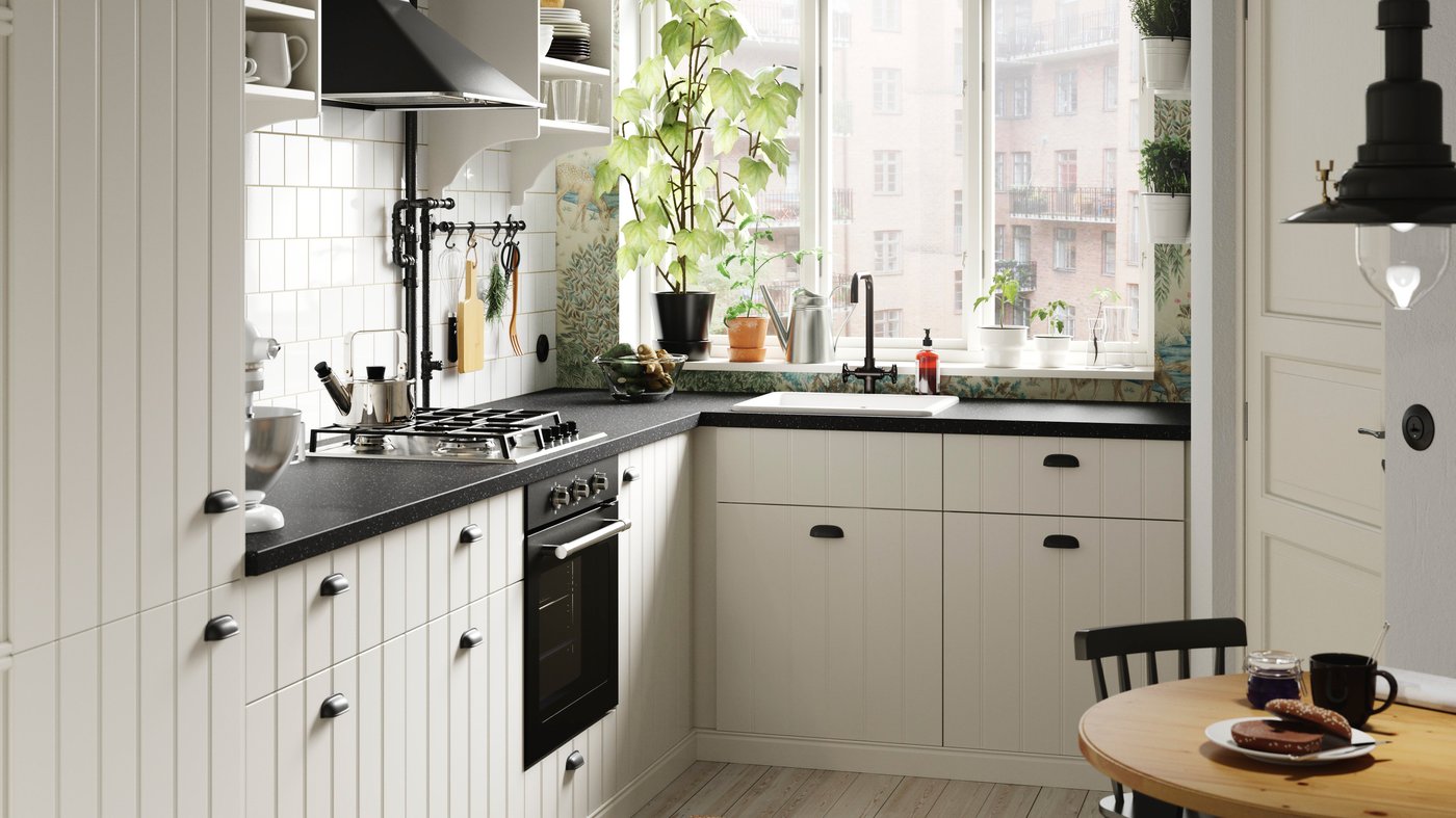 Kök HITTARP köksserie i vit med traditionell stil IKEA