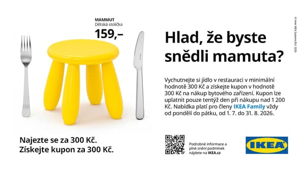 Hlad, že byste sňedli mamuta? 