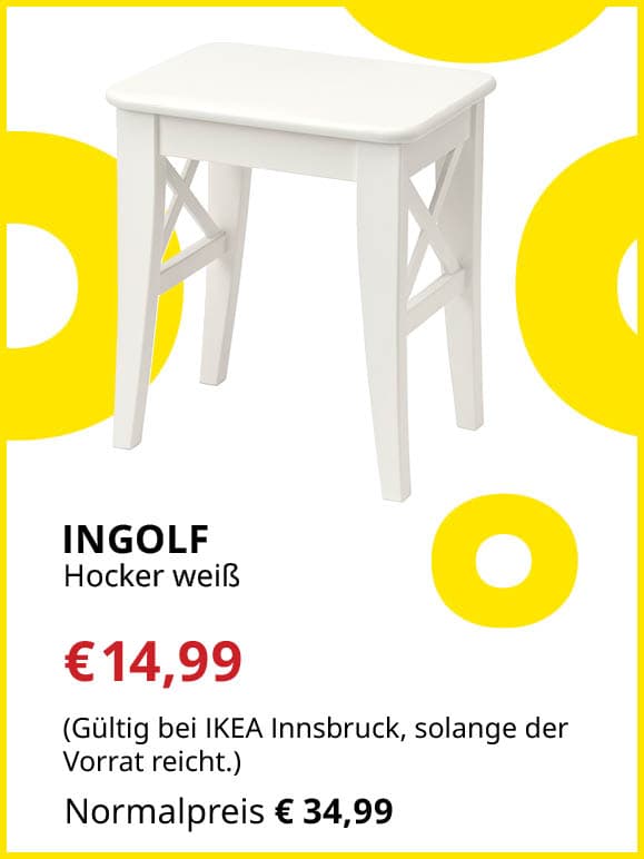 Hocker statt 37,99 € für 14,99 €
