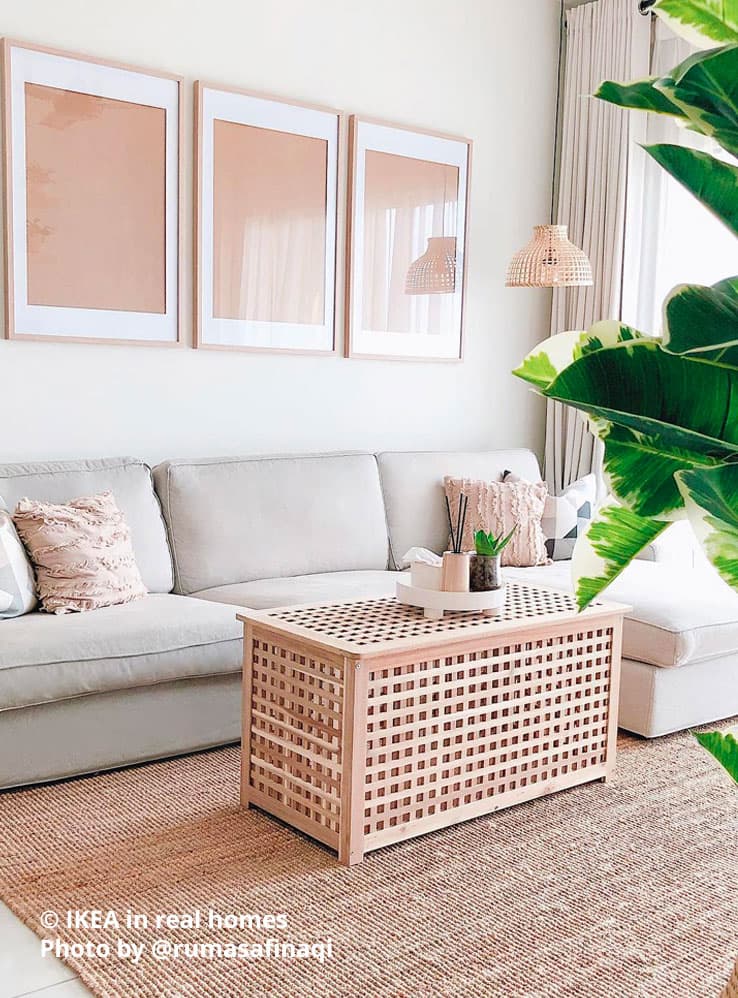 HOL
Storage table, acacia