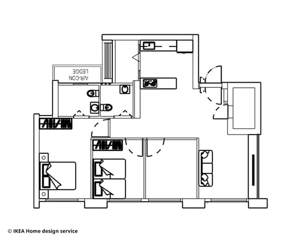 Home design service, testimonial Episode 03 featuring Kelody and Zack's 4-room BTO in Woodlands. 
