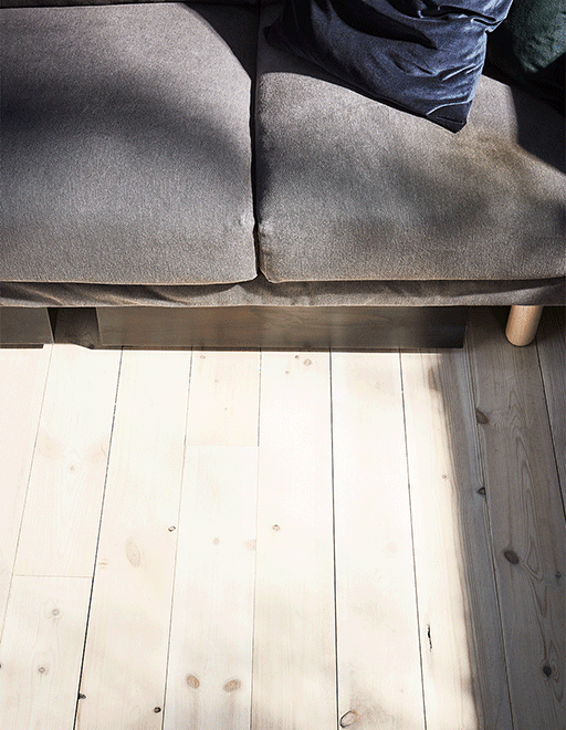 Home exercise gear isn’t always the most attractive. Keep it neatly tucked away under the sofa in a shallow box with whhels, like VARDÖ.