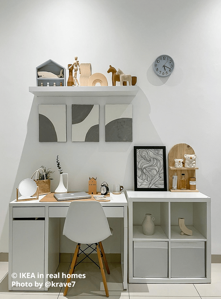 Home office setting. IKEA in real homes Photo by @krave7