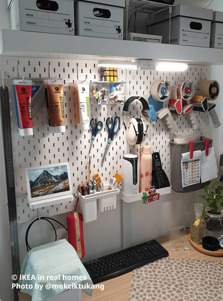 Home office setting. IKEA in real homes Photo by @mokciktukang