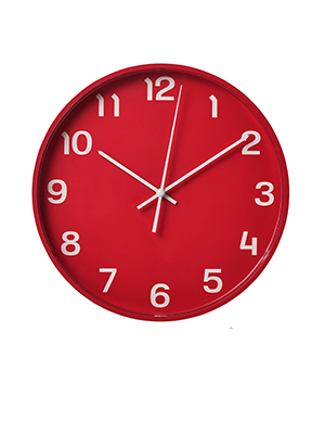 horloge rouge