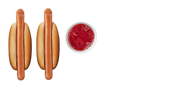 Hot dog 2 ks + bezedný nápoj