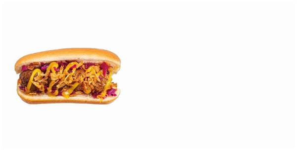 Hot dog s masovými kuličkami
