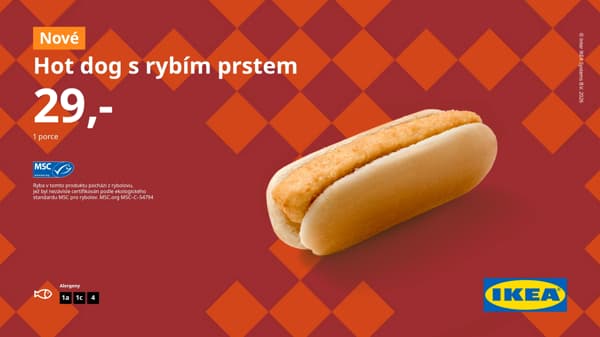 Hot dog s rybím prstem