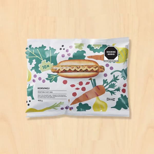 hot dog vegetariano