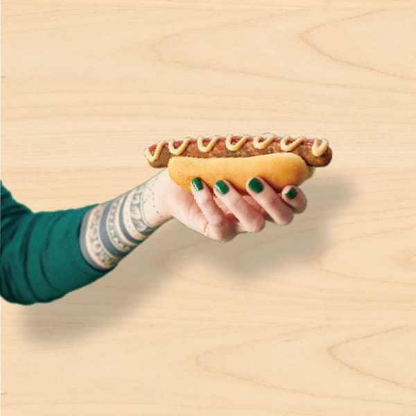hot dog vegetariano