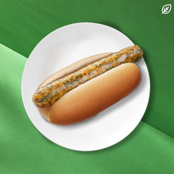 Hot dog vegetariano