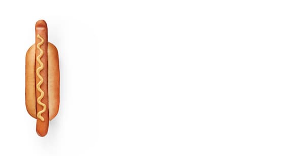 hot dog with mustard