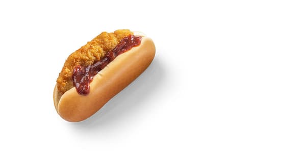 hotdog se stripsem a BBQ