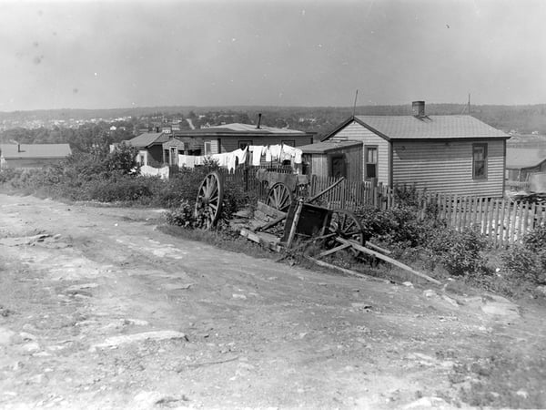 Houses in Africville, [195-?], City of Halifax Fire Department photograph 102-111-4-6.4 – Halifax Municipal Archives 