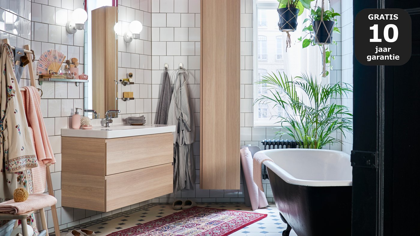 Houteffect badkamers IKEA