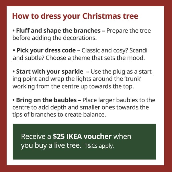How to dress your Christmas tree