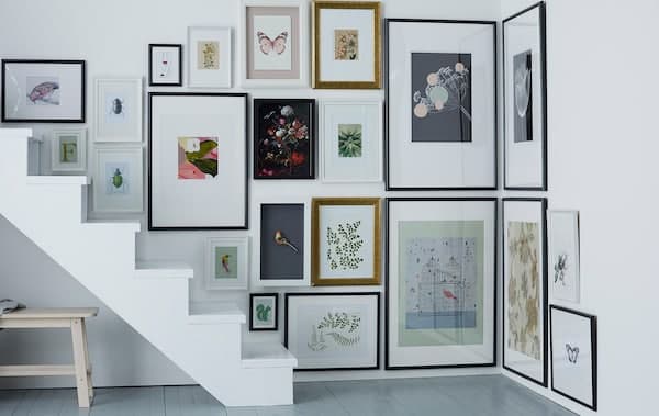How to hang pictures in awkward spaces