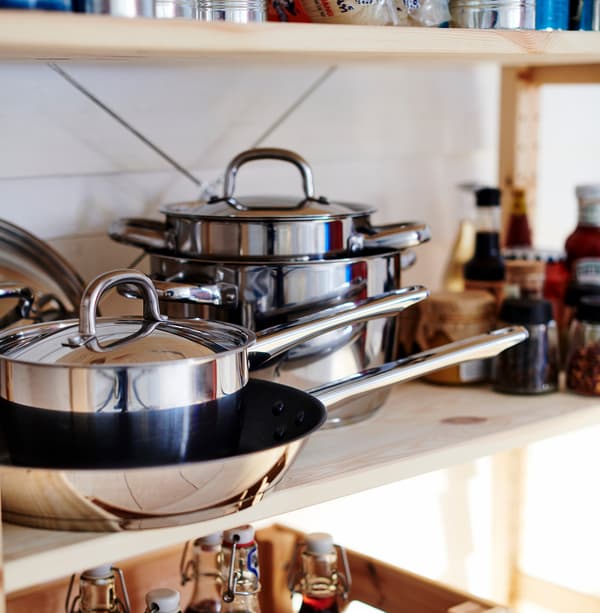 How to store pans so they take up less space