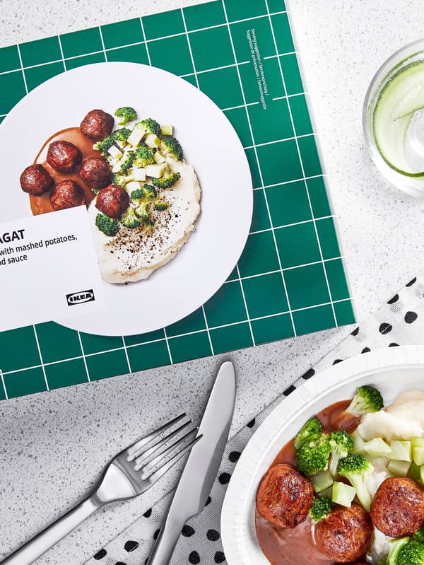 Húsmentes golyó LÄTTLAGAT krumplipürével.