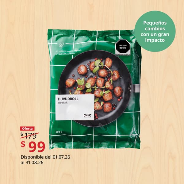 HUVUDROLL
Albóndigas vegetales