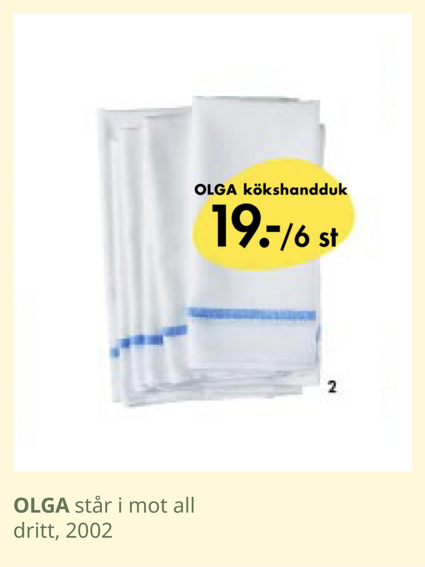 Hvite kluter med blå stripe.