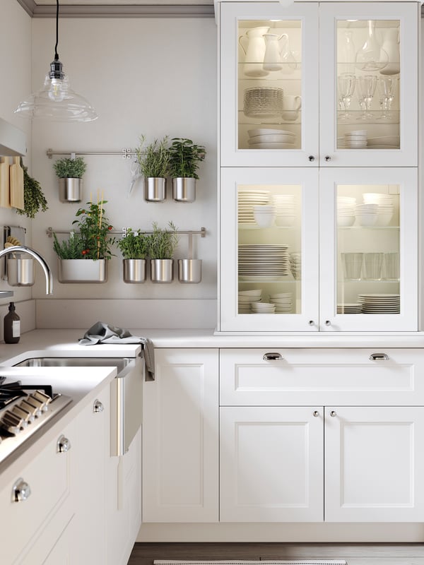 Moderne Og Tradisjonelt Axstad Kjokken I Matt Hvit Ikea