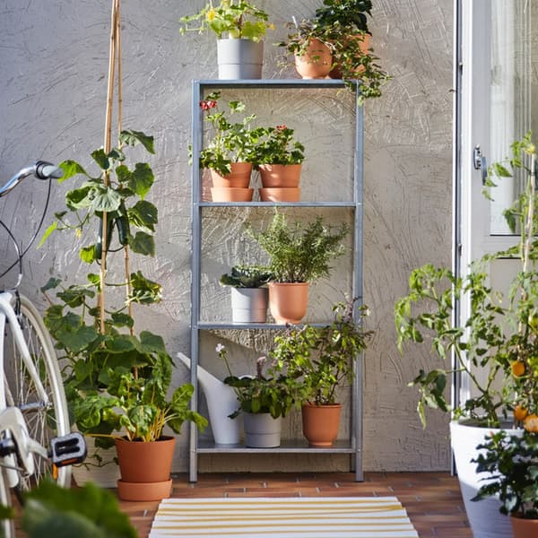 HYLLIS metal shelving units