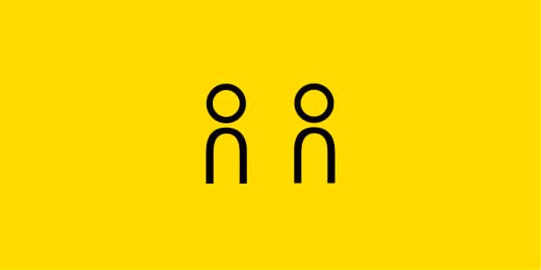 icon of two connected