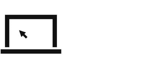 Icono de un ordenador portátil con cursor, simbolizando la compra online. Representa la facilidad de realizar pedidos desde cualquier lugar y en cualquier momento.