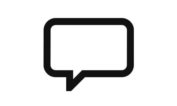 Iconograma de um balão de conversa