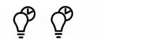 Iconos de programación de luz