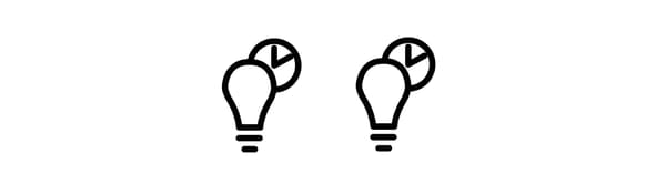 Icons for LED lifetime 25 000h/ 15 000h