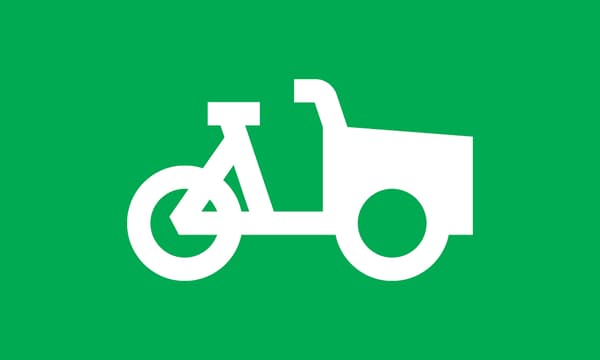 Icoontje van een bakfiets