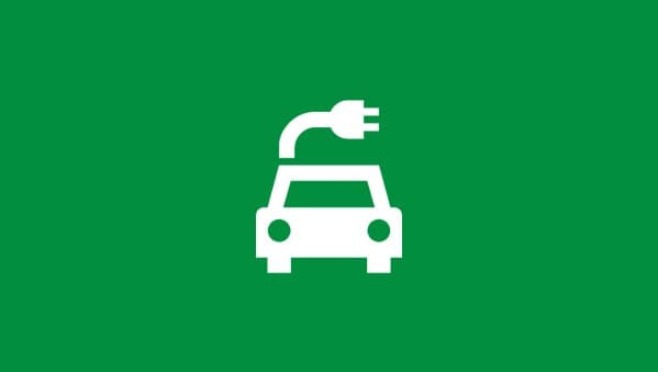 Icoontje van elektrische auto