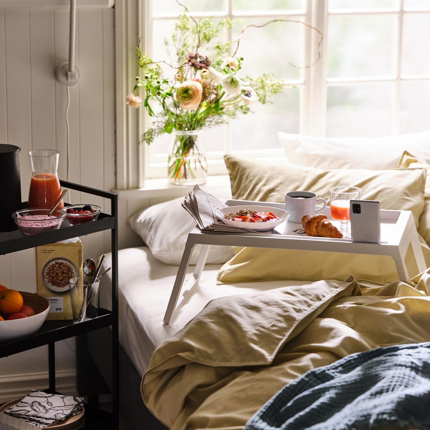 Ideas for 5 places to eat at home that aren't the dining table.