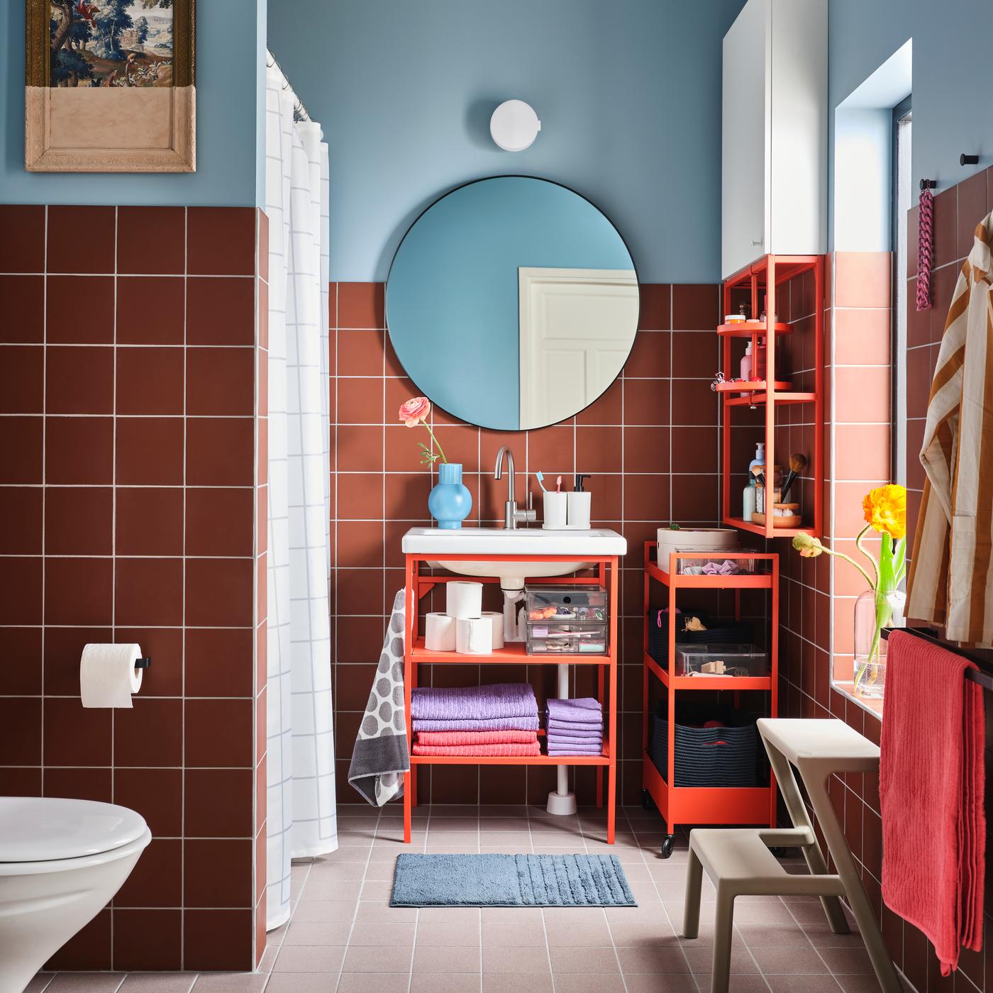 Ideas for bathroom basics with a twist.