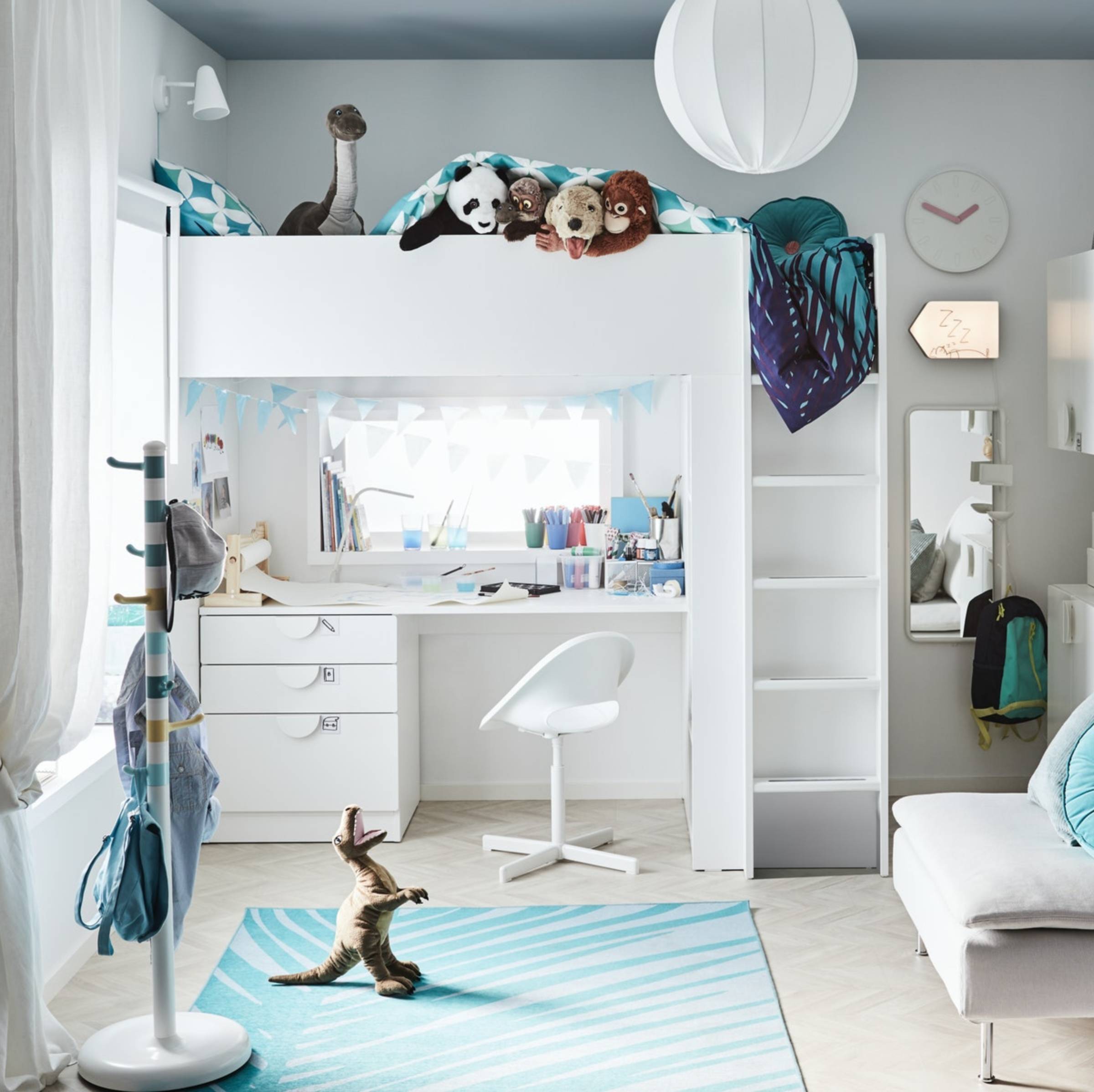 A child’s bedroom can magical with lighting IKEA