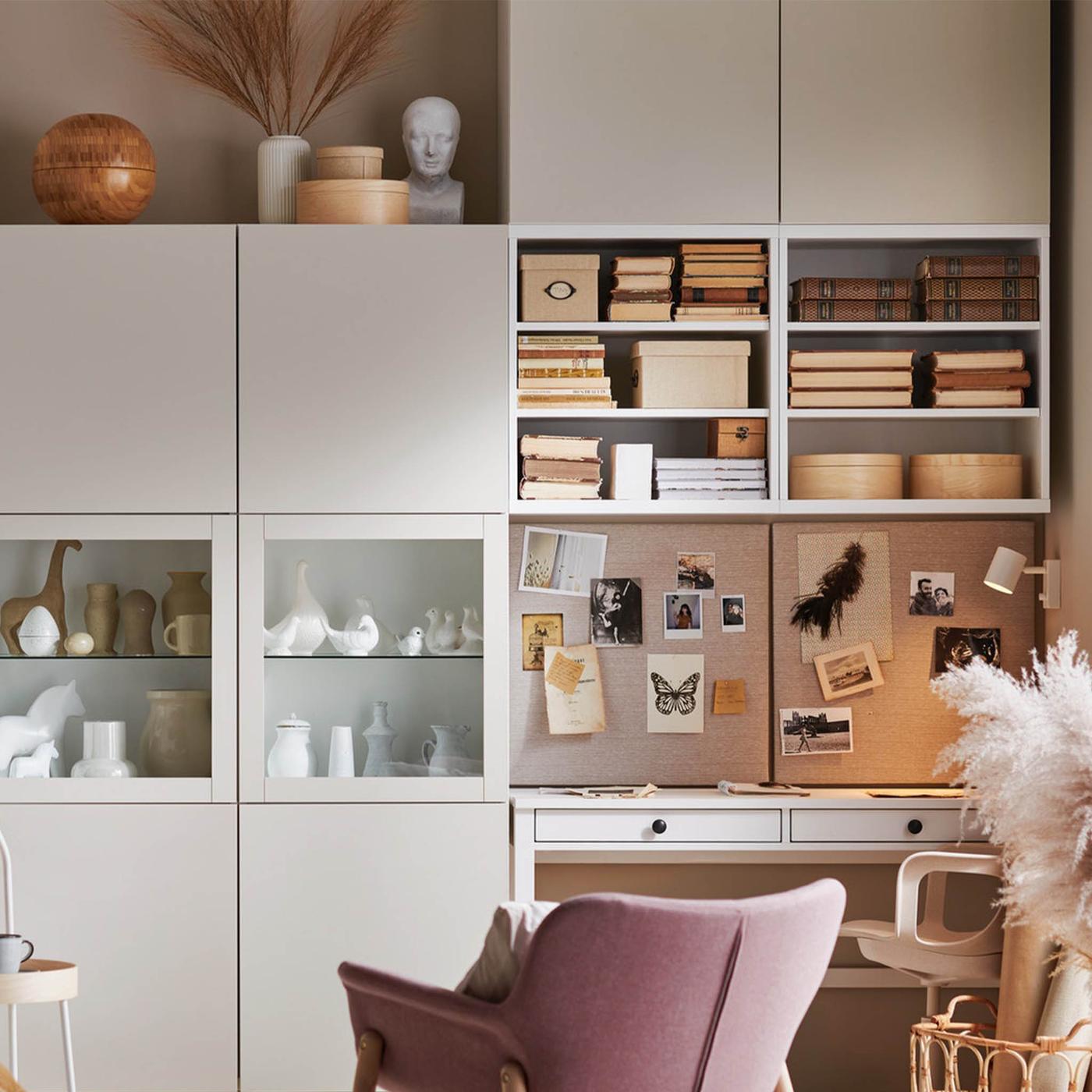 Ideas for the have-it-all storage wall.