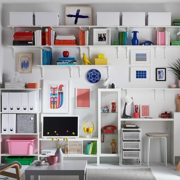 Ideas for wall to wall makes room for it all