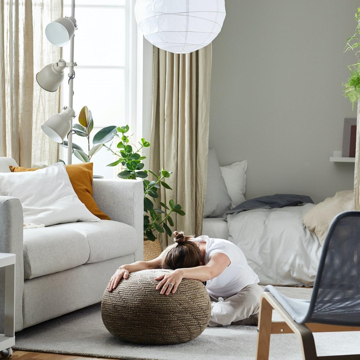 Ideas to create space for well-being in your living room.