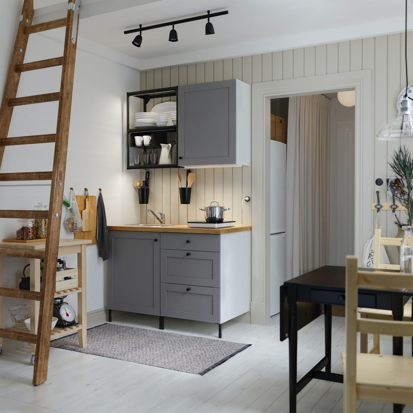 Ideas to make every inch count in a small kitchen.